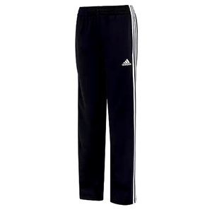 (NWT)Adidas Boy's Black White Three Strip Active Pants Size Medium